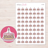 I-12156 planner sticker sheet with enlarged sticker detail