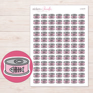 I-12177 planner sticker sheet with enlarged sticker detail