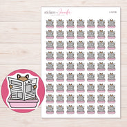 I-12178 planner sticker sheet with enlarged sticker detail