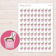 I-12180 planner sticker sheet with enlarged sticker detail