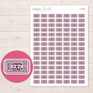 I-12182 planner sticker sheet with enlarged sticker detail