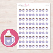 I-12188 planner sticker sheet with enlarged sticker detail