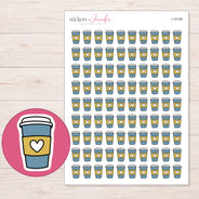 I-12189 planner sticker sheet with enlarged sticker detail