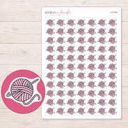 I-12194 planner sticker sheet with enlarged sticker detail