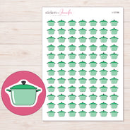 I-12196 planner sticker sheet with enlarged sticker detail