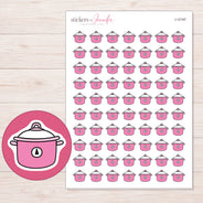I-12197 planner sticker sheet with enlarged sticker detail