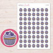 I-12198 planner sticker sheet with enlarged sticker detail