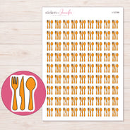 I-12199 planner sticker sheet with enlarged sticker detail