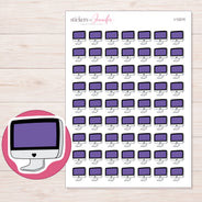 I-12215 planner sticker sheet with enlarged sticker detail
