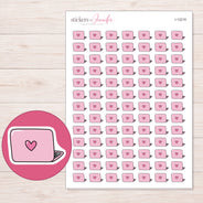 I-12219 planner sticker sheet with enlarged sticker detail