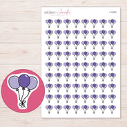 I-12226 planner sticker sheet with enlarged sticker detail