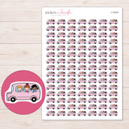 I-12234 planner sticker sheet with enlarged sticker detail