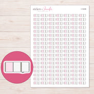 I-12236 planner sticker sheet with enlarged sticker detail