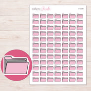 I-12239 planner sticker sheet with enlarged sticker detail