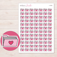 I-12240 planner sticker sheet with enlarged sticker detail