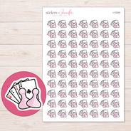 I-12245 planner sticker sheet with enlarged sticker detail