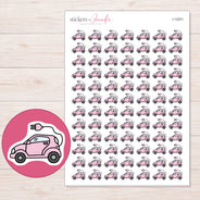 I-12251 planner sticker sheet with enlarged sticker detail