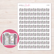 I-12261 planner sticker sheet with enlarged sticker detail