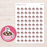I-12264 planner sticker sheet with enlarged sticker detail