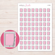 I-12266 planner sticker sheet with enlarged sticker detail