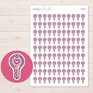 I-12268 planner sticker sheet with enlarged sticker detail