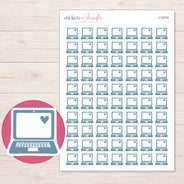 I-12274 planner sticker sheet with enlarged sticker detail