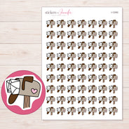 I-12282 planner sticker sheet with enlarged sticker detail