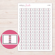 I-12295 planner sticker sheet with enlarged sticker detail