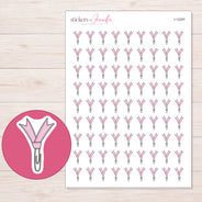 I-12297 planner sticker sheet with enlarged sticker detail