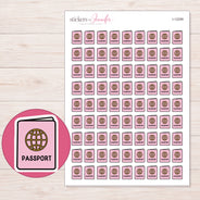 I-12299 planner sticker sheet with enlarged sticker detail