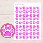 I-12302 planner sticker sheet with enlarged sticker detail