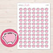 I-12306 planner sticker sheet with enlarged sticker detail