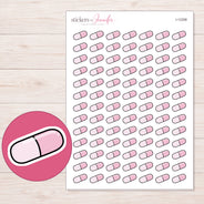 I-12308 planner sticker sheet with enlarged sticker detail