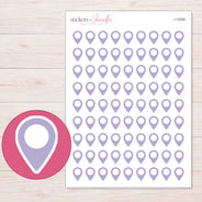I-12309 planner sticker sheet with enlarged sticker detail