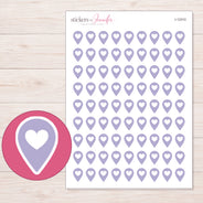I-12310 planner sticker sheet with enlarged sticker detail
