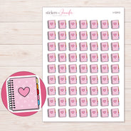I-12313 planner sticker sheet with enlarged sticker detail