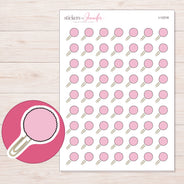 I-12318 planner sticker sheet with enlarged sticker detail