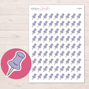I-12323 planner sticker sheet with enlarged sticker detail