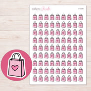 I-12339 planner sticker sheet with enlarged sticker detail