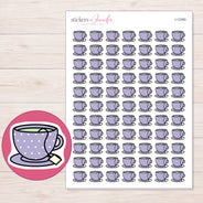I-12360 planner sticker sheet with enlarged sticker detail