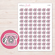 I-12363 planner sticker sheet with enlarged sticker detail