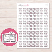 I-12365 planner sticker sheet with enlarged sticker detail