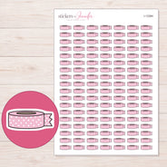 I-12384 planner sticker sheet with enlarged sticker detail
