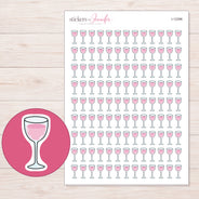 I-12396 planner sticker sheet with enlarged sticker detail