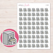I-12408 planner sticker sheet with enlarged sticker detail