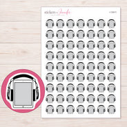 I-12411 planner sticker sheet with enlarged sticker detail