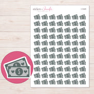 I-12425 planner sticker sheet with enlarged sticker detail