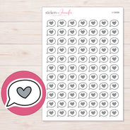 I-12439 planner sticker sheet with enlarged sticker detail
