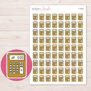 I-12443 planner sticker sheet with enlarged sticker detail