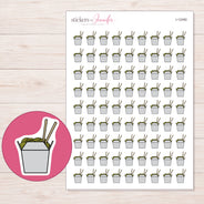 I-12450 planner sticker sheet with enlarged sticker detail
